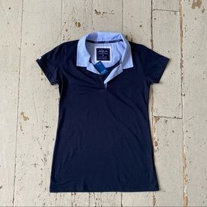 Aqua Maritime Polo Top Shirt Small NWT